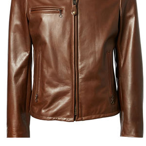 Veste en cuir véritable de qualité supérieure, design classique, coupe confortable, col élégant pour l'hiver, tissu en toile, mode intemporelle - Product Image 3