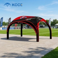 Tente de course gonflable personnalisée, imperméable, pour événements, dôme gonflable robuste pour sports et expositions en plein air