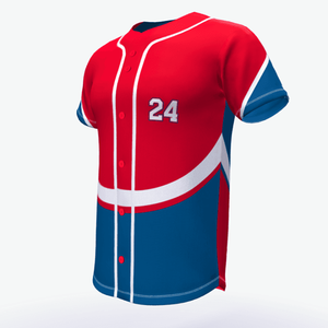 Uniformes de béisbol y softbol personalizados profesionales Camisetas sublimadas de poliéster con patrón en blanco con servicio OEM - Product Image 2