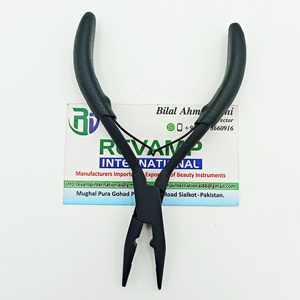 Alicates de punta plana de acero inoxidable de grado quirúrgico profesional para cinta de extensión de cabello herramientas de extensión de cabello - Product Image 5