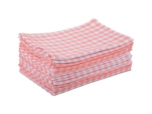 ผ้าขนหนูคอตตอนลายทางสำหรับห้องครัวผ้าคอตตอน100% แห้งเร็วและยั่งยืนสำหรับใช้ในบ้านเทคนิคการทอลายตารางสีฟ้า - Product Image 2