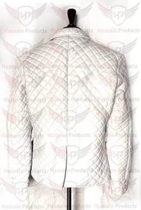 Venta caliente productos Hasnain cuero real para hombre estilo acolchado chaqueta de cuero estilo diamantes cuero - Product Image 2