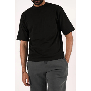 T-shirt Homme Hip Hop 100% Coton Haute Qualité, Épaules Tombantes, Manches Courtes, Logo Personnalisé sur le Devant, Anti-Plis, Respirant, Grandes Tailles - Product Image 1