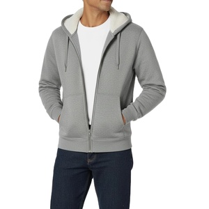 Sweats à capuche pour hommes personnalisés de haute qualité avec fermeture éclair surdimensionnés 100% coton molletonné décontracté streetwear fermeture éclair intégrale sweats à capuche pour hommes lourds - Product Image 5
