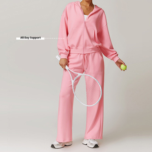 Ropa deportiva transpirable personalizada, chaquetas de entrenamiento deportivo de manga larga, abrigo informal ajustado para gimnasio, Fitness, chaqueta de Yoga con cremallera completa personalizada - Product Image 3