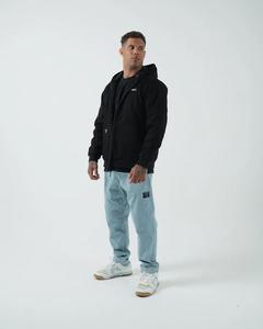 Sweats à capuche noirs, sweat à capuche jaune vintage, 100% coton molletonné, unisexe, logo personnalisé, respirant, style streetwear pour hommes et femmes, lavé, hiver - Product Image 4