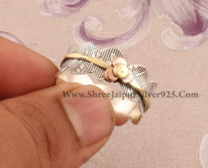 แหวนแกะสลักรูปคลื่น925พื้นผิวทำจากเงินสเตอร์ลิงแหวนแต่งงานครบรอบสำหรับงานเลี้ยงของผู้หญิง - Product Image 3