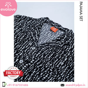 Conjunto de pijama de vestido de noche de mujer de media manga hecho de rayón suave lavado biológico para la temporada de verano disponible en cantidad a granel - Product Image 5