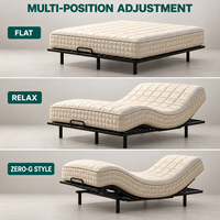 Matelas intelligent à soutien ferme, matelas de lit électrique réglable, matelas en mousse à mémoire de forme, fabricant OEM