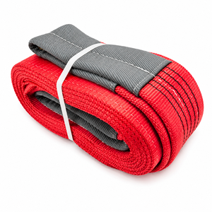 Eslinga Plana de Poliéster para Elevación de Equipos Pesados, 5 Toneladas, con Ojales Reforzados, Alto Rendimiento, Fabricante OEM - Product Image 1