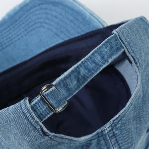 Gorra de béisbol de algodón clásica vintage ajustable con hebilla, estilo camionero, teñida y desgastada, para deportes, con efecto vaquero lavado, al por mayor - Product Image 2