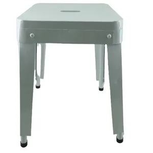 客厅金属方凳白色粉末涂层侧凳卧室和办公家具定制手工制作