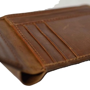 Cartera de Cuero Genuino Personalizada, Bifold, con Bloqueo RFID, para Hombre, a la Moda, Impermeable, con Forro de Poliéster, Suave y Cómoda - Product Image 6