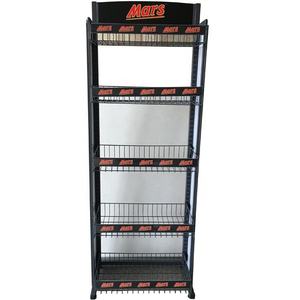 Présentoir de collations portable en métal personnalisé avec assemblage facile pour une installation temporaire et des paquets d'aliments - Product Image 1