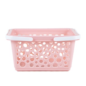 Cesta de compras portátil de plástico PP a granel, bolsa de mano para supermercado, organizador de artículos de aseo, cesta de almacenamiento de malla - Product Image 3