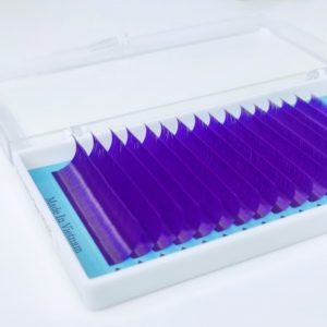 Promade Violet Fans Extensions de Cils Mixtes 8-15 Tailles 0.10mm D'épaisseur Fabriqué au Vietnam - Product Image 5