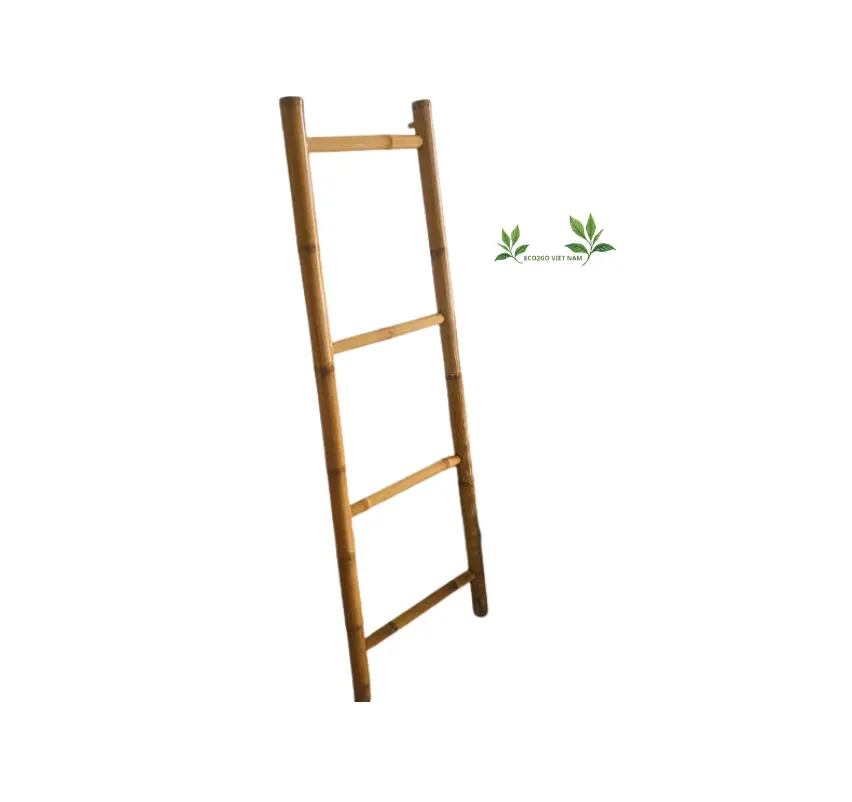 Accessoires échelles en bambou solides de haute qualité pour un usage domestique/Accessoires porte-serviettes en bambou