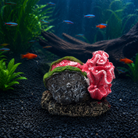 Décoration d'aquarium en corail artificiel, ornement en résine pour aquarium, décor aquatique coloré pour aquariums d'eau douce tropicaux
