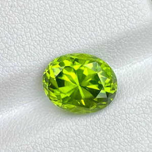 Exclusivo de moda 100% Natural manzana verde peridoto piedra forma ovalada curación Natural agosto piedra preciosa para la venta OEM - Product Image 6
