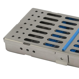 Bandeja de malla de alambre para estante de casete de esterilización con tapa para instrumentos dentales quirúrgicos Bandejas de esterilización - Product Image 5