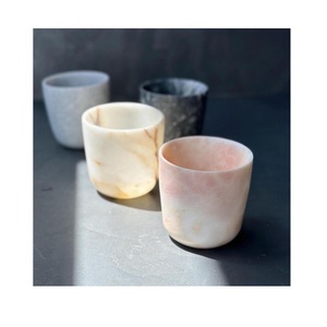 polished marble drinking <b>glass</b> premium handcrafted stone tumbler suitable for homes restaurants bars parties and events - Product Image 1