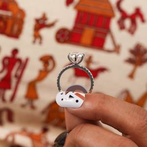 Lab Grown Diamond Engagement <b>Ring</b>, Round Lab Grown Diamond Engagement <b>Ring</b> <b>For</b> Her, Diamond <b>Ring</b>, Lab Grown Diamond <b>Ring</b>. - Product Image 4