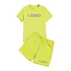 Men's Summer Street Casual Outfit Wholesale Two-Piece <b>Set</b> with Printed Shorts and T-Shirts Quick Dry & Breathable - Product Image 3