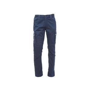 U-POWER Workwear Cargo Pants Crazy WestLake Blue Design - Product Image 2