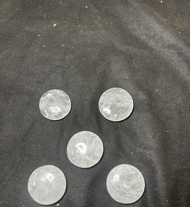 หินควอตซ์คริสตัลทรงกลมพลอยหลวมสำหรับแหวนและจี้รูปกุหลาบอาเกตธรรมชาติ - Product Image 6