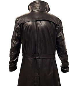 เสื้อโค้ทหนังแท้ระดับพรีเมียมสำหรับผู้ชาย ทนทาน สีดำ สำหรับฤดูหนาว เสื้อแจ็คเก็ตแฟชั่นทรงสลิมสำหรับขี่มอเตอร์ไซค์ - Product Image 6