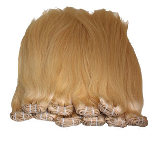 เครื่องยืดผมมนุษย์แบบลอนคลื่น BT ผมลอนคลื่นลึก Yaki Fumi สีบลอนด์ผมคนแท้จากเวียดนาม - Product Image 1