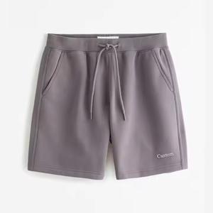 Custom Logo <b>Men's</b> Plus Size Eco-Friendly Plain Dyed Cotton <b>Sweat</b> <b>Shorts</b> Solid Pattern Fleece Casual Summer Jogger - Product Image 3