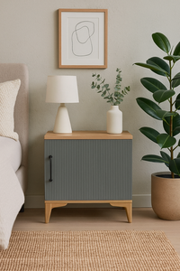 Arion Kids Ege Modern and Stylish MDF Body Wooden Legs <b>Nightstand</b> Side Table Design - Product Image 3