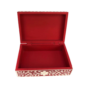 Caja de Incrustaciones de Hueso Encantadora, Caja de Almacenamiento de Joyas Cuadrada y Rectangular de Alta Calidad Hecha en India, Caja Decorativa de Incrustaciones de Hueso Hecha a Mano - Product Image 3