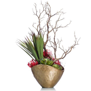 Jarrón de Metal Hecho a Mano al por Mayor, Modelo Theodore, Color Gris Niebla, Forma Redonda, Pedestal de Acero, Jarrones para Flores con Impresión Personalizada - Product Image 5