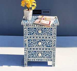Modern Luxury Antique Design Eco-Friendly Customized Color Size Bone Inlay Dining <b>Table</b> Living Room Home Decor Furniture - Product Image 3