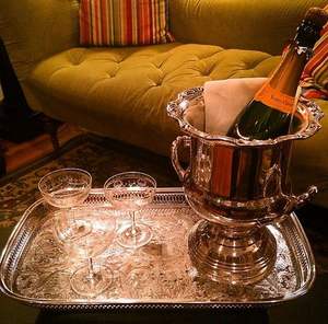 Cuenco de champán antiguo y cubo de hielo de acero inoxidable de calidad creativa con mango de ciervo Cubo de vino de proveedores al por mayor - Product Image 3