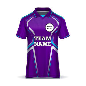 เสื้อกีฬาคริกเก็ตสำหรับผู้หญิงชุดเสื้อทีมโพลีเอสเตอร์ออกแบบชื่อและหมายเลขได้ตามต้องการ - Product Image 1