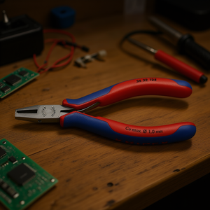 Alicates de Montaje Electrónicos Knipex para Cortar y Prensar Cables de 1.6 mm de Longitud para Crimpado de Cables Debajo del Panel - Product Image 3