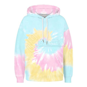 Directo de fábrica a prueba de viento Tie Dye Hoodie 100% algodón mejor calidad para la temporada de invierno - Product Image 3