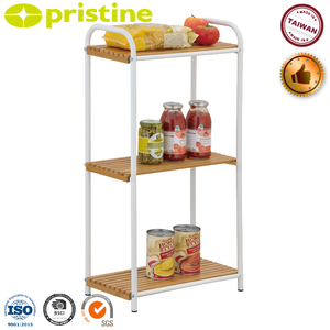 Black friday – meuble de rangement pour la maison, vente en gros, Taiwan, fabricant de meubles, bricolage, bambou en bois, 3 niveaux, support d'angle de rangement pour la cuisine - Product Image 4