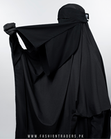 Niqab Hijab en Chiffon de Polyester Simple Couche de Haute Qualité, Respirant, Séchage Rapide, Léger, Idéal pour la Prière Musulmane