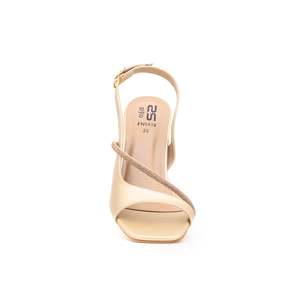 Golden Fancy Sandalia FN5439 Punta abierta Tobillo Correa Tacones Plataforma Moda Satén Superior PU Plantilla para actividades al aire libre de verano - Product Image 1