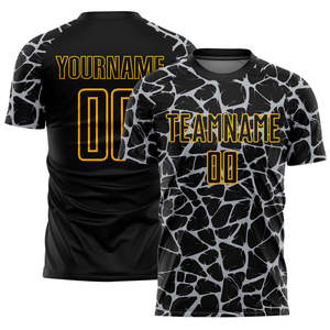 Camiseta de fútbol de manga corta para hombre, tela de secado rápido con estampado personalizado, ajuste atlético, diseño ligero y transpirable - Product Image 2