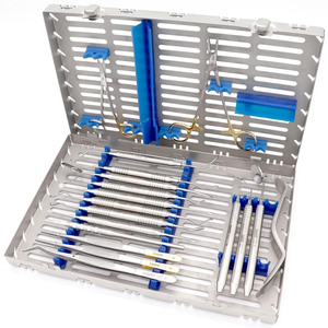 Kit de Cirugía Dental de 15 Piezas con Casetes de Acero Inoxidable - Product Image 2