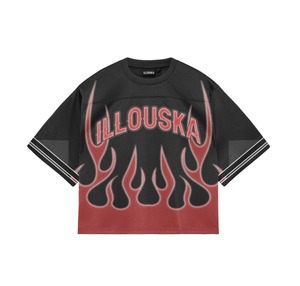 Custom Oversized Sublimation Boxy Cropped Print and Sewn Rugby Jersey <b>Men</b> Mesh Streetwear Retro American Football Soccer Jerseys - Product Image 1