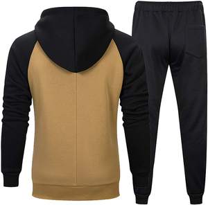 <b>Men's</b> Hooded 2-Piece Sportswear Tracksuit Set Windproof Breathable Athletic Jogging Sweatpants & Sweatshirt - Product Image 2