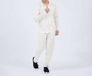 Venta al por mayor personalizado llano entrenamiento cuello redondo chándal de alta calidad Streetwear hombres chándal - Product Image 2