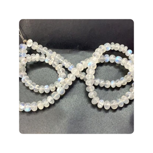 Perles de pierres précieuses naturelles rondes arc-en-ciel en forme de pièce de monnaie pour l'artisanat et les bijoux Perles semi-précieuses lisses - Product Image 1