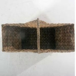 Cesta de jacinto de agua, venta al por mayor, cesta de almacenamiento hecha a mano, ligera, duradera, ecológica, decorativa, organización del hogar - Product Image 6